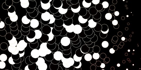 Dark Pink, Yellow vector pattern with spheres. Abstract colorful disks on simple gradient background. New template for a brand book.