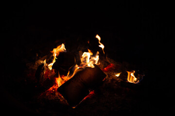 Fire at night