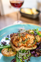 Grilled pork cutlet