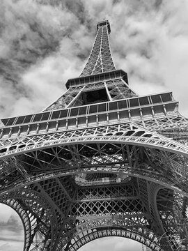 Eiffel Tower in Black and White
