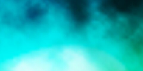 Light Blue, Green vector background with clouds. Shining illustration with abstract gradient clouds. Colorful pattern for appdesign.