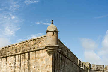 ramparts and turret in Saint Malo, Brittany, France © hectorchristiaen