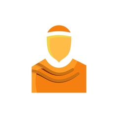 Muslim icon flat. Ramadan kareem
