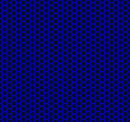 Seamless vector pattern of blue gradient honeycomb mosaic. Geometric design. Blue hexagon tiles background. Print for wrapping, web backgrounds, fabric, decor, surface, scrapbooking, etc.