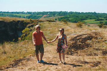 couple walking holding hands