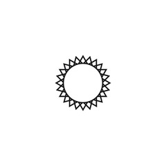 Sun icon vector isolated, sun symbol