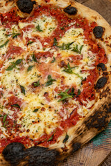 Traditional napoletana pizza Margarita or Margherita