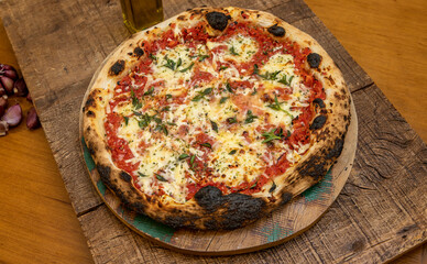 Traditional napoletana pizza Margarita or Margherita