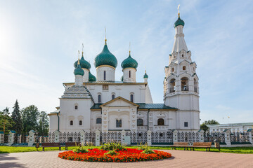 The church of Elijah the Prophet (Ilia Prorok) in Yaroslavl Russia - obrazy, fototapety, plakaty