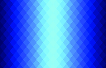 Blue geometric background in origami style with gradient. Blue vector polygonal rectangles illustration. Bright abstract rhombus mosaic background for design, business, print, web. Seamless vector.