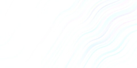 Light BLUE vector backdrop with curves. Gradient illustration in simple style with bows. Pattern for booklets, leaflets.