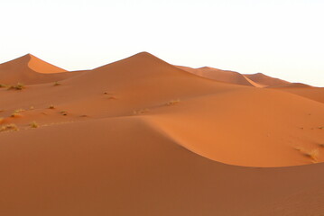 Fototapeta na wymiar Roads of Sahara desert, Morocco