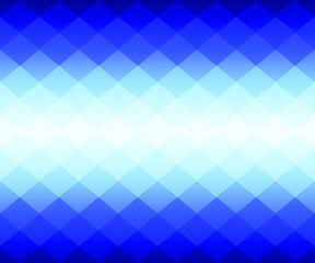Obraz premium Blue geometric background in origami style with gradient. Blue vector polygonal rectangles illustration. Bright abstract rhombus mosaic background for design, business, print, web. Seamless vector.
