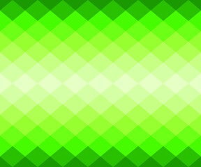 Green geometric background in origami style with gradient. Green vector polygonal rectangles illustration. Bright abstract rhombus mosaic background for design, business, print. Seamless vector.