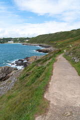 Coastline Walk Path at The Mumbles, Gower Peninsula, South Wales, UK