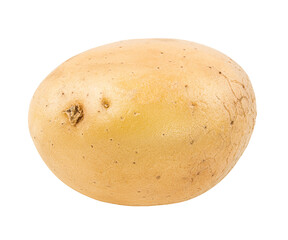 Fresh potato isolated on white background  with clipping path