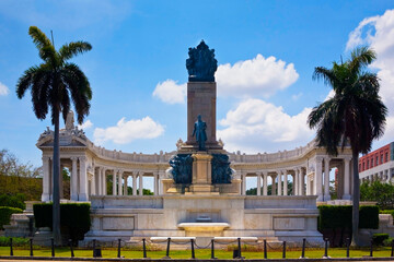 Low angle view of Monumento de Jose Gomez, President Avenue, Havana, Cuba