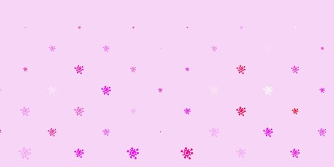 Light Pink vector template with flu signs.