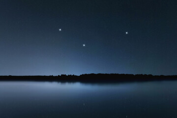 Fornax star constellation, Night sky, Cluster of stars, Deep space, Furnace constellation. © allexxandarx