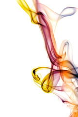 Close-up of multi-colored smoke