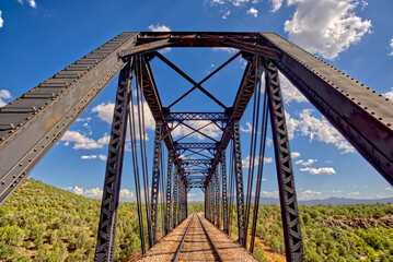 Railroad Trestle Bridge over Bear Canyon Perkinsville AZ