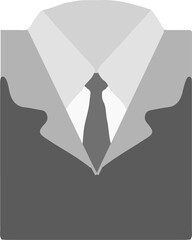 suit icon isolated on background