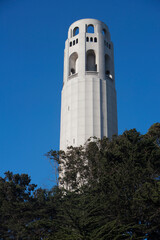 Low angle view of a tower, Coit Tower, San Francisco, California, USA
