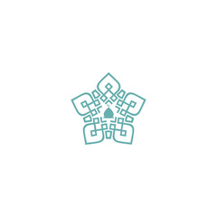 Mosque Logo Template Design Vector, White background, Modern Mosque icon illustration.