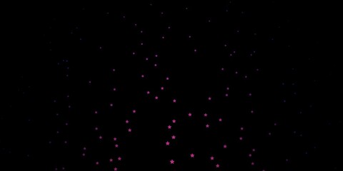 Dark Purple vector background with colorful stars. Colorful illustration in abstract style with gradient stars. Pattern for wrapping gifts.
