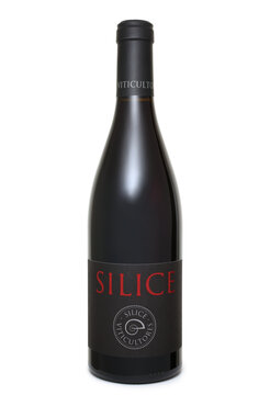 ST. PETERSBURG, RUSSIA - AUGUST 30, 2020: Bottle of Silice Viticultores, Spain