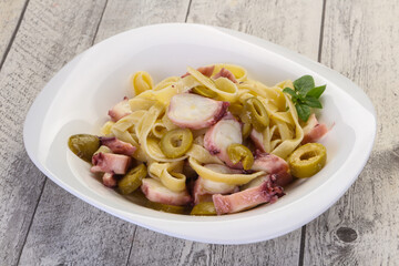 Pasta with octopus