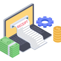 
Project development isometric icon vector
