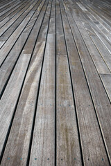 wooden floor and wall