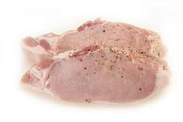 Raw pork meat steak for grill
