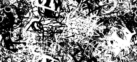 Dirty grunge background. The monochrome texture is old. Vintage worn pattern. The surface is covered with scratches.	
