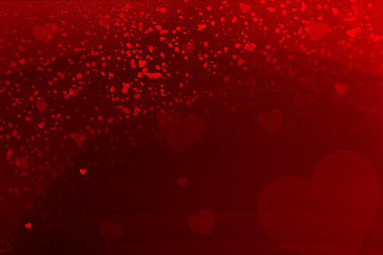 Premium Vector  Romantic background with hearts and copy space