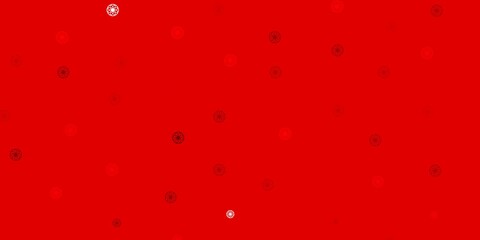 Light Red vector pattern with spheres.