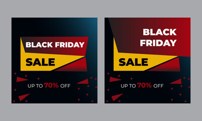 Black friday sale banner layout design