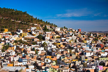 Panoramic view of buildings in a city, Zacatecas, Mexico