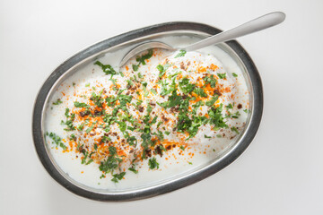 Closeup of Indian famous dish known as 
