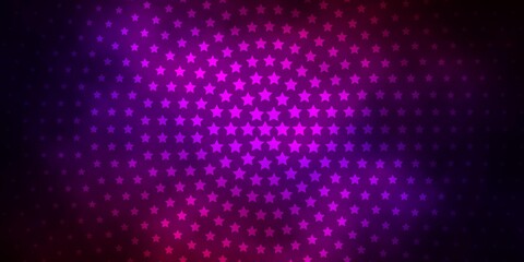 Dark Blue, Red vector texture with beautiful stars. Blur decorative design in simple style with stars. Pattern for websites, landing pages.