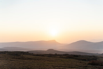 Obraz premium sunrise in the mountains