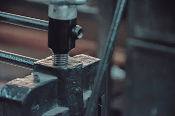 blacksmith working in a workshop