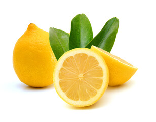 Fresh limes Isolated on white