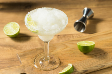 Refreshing Cold Boozy Frozen Tequila Margarita