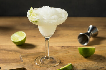 Refreshing Cold Boozy Frozen Tequila Margarita