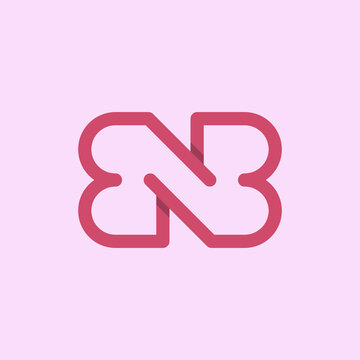 recommend clip art: B N B / BN / NB letter logo design vector
