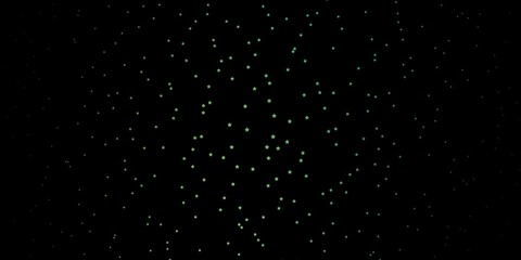 Dark Blue, Green vector background with colorful stars. Shining colorful illustration with small and big stars. Pattern for new year ad, booklets.