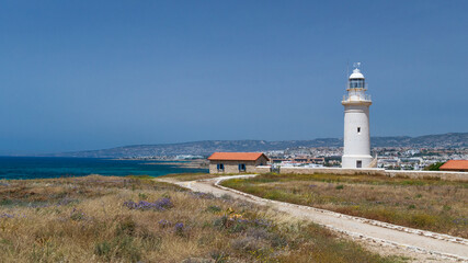 Fototapeta na wymiar Paphos lighthouse