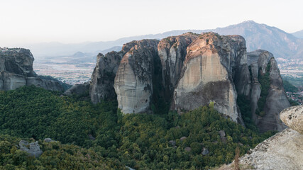 Fototapeta na wymiar Meteora rock landcape, Greece.